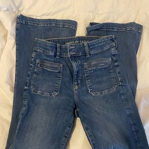 American eagle next level stretch flare jeans
